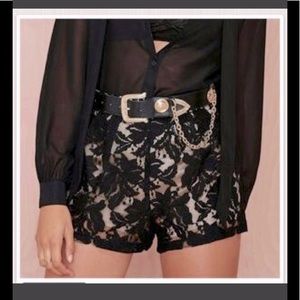 Lush by Nasty Gal Lacy Shorts